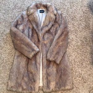 Faux fur coat NWOT
